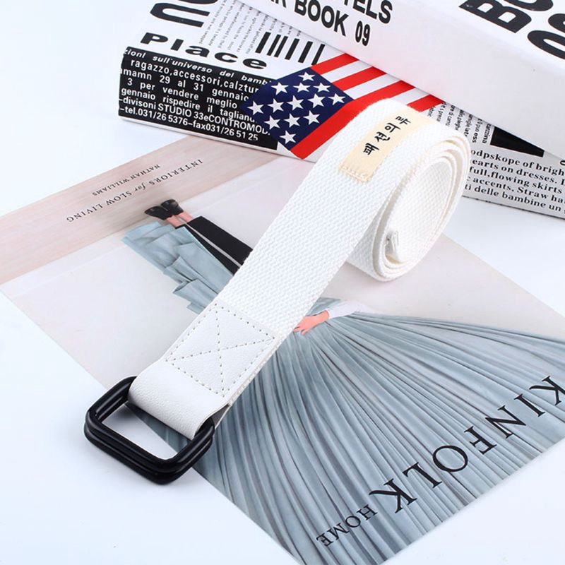 Thắt lưng canvas đơn giản phong cách Hàn Quốc