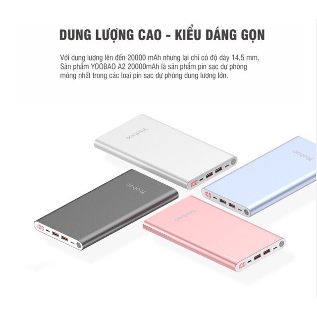 PIN TÍCH ĐIỆN YOOBAO 8000 MAH