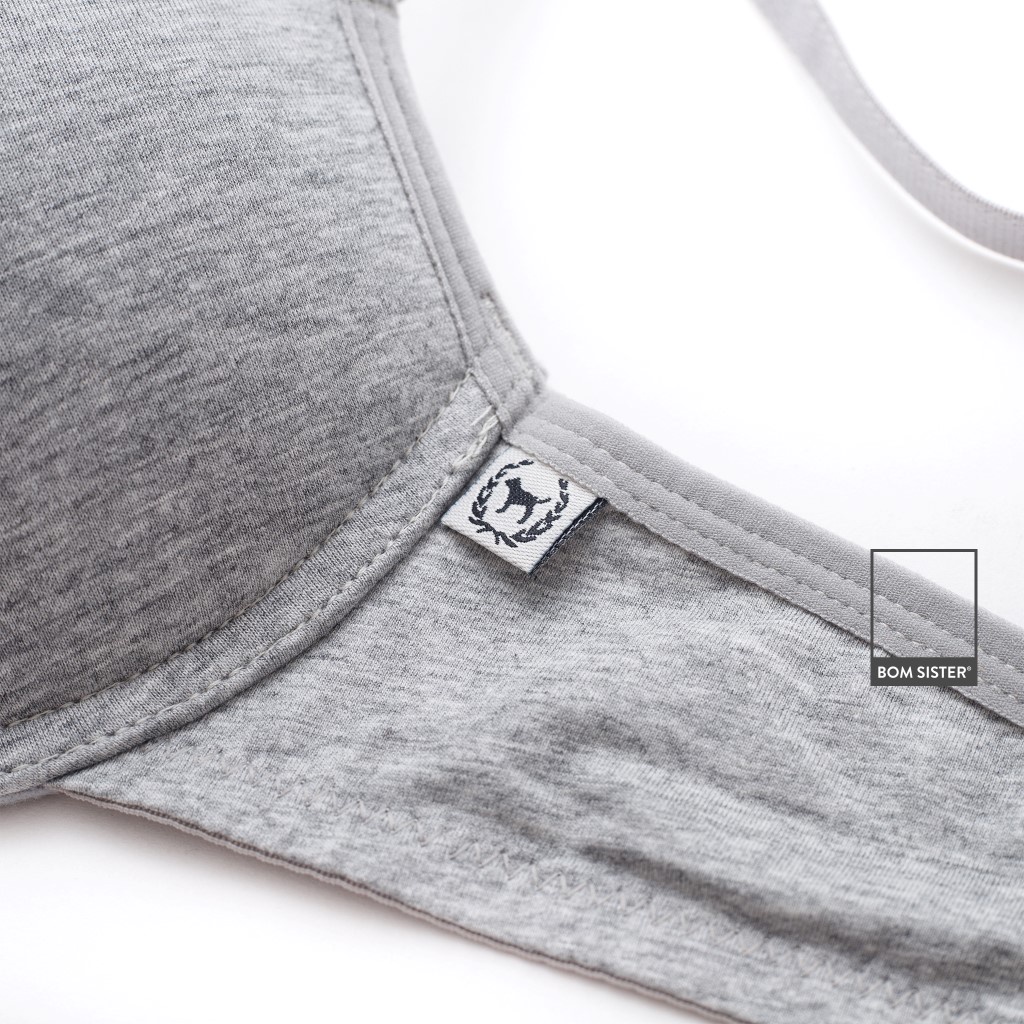 [Mã FARSBRBOM1 giảm 10% đơn 99K] Áo lót mút mỏng có gọng cotton màu trơn nâng ngực tự nhiên BOM SISTER A8006 | BigBuy360 - bigbuy360.vn