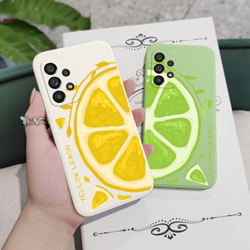 Ốp Lưng Silicone HìNh Quả Chanh Cho Samsung Galaxy A73 A53 A33 A23 5G