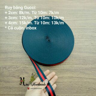 Ruy băng gucci trơn
