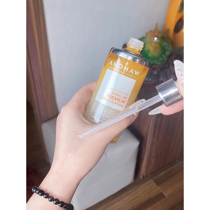 Serum Vàng Ahohaw Inten-Cure Premium Complex Ampoule Tăng Sinh Collagen Chống Lão Hóa Mờ Nếp Nhăn