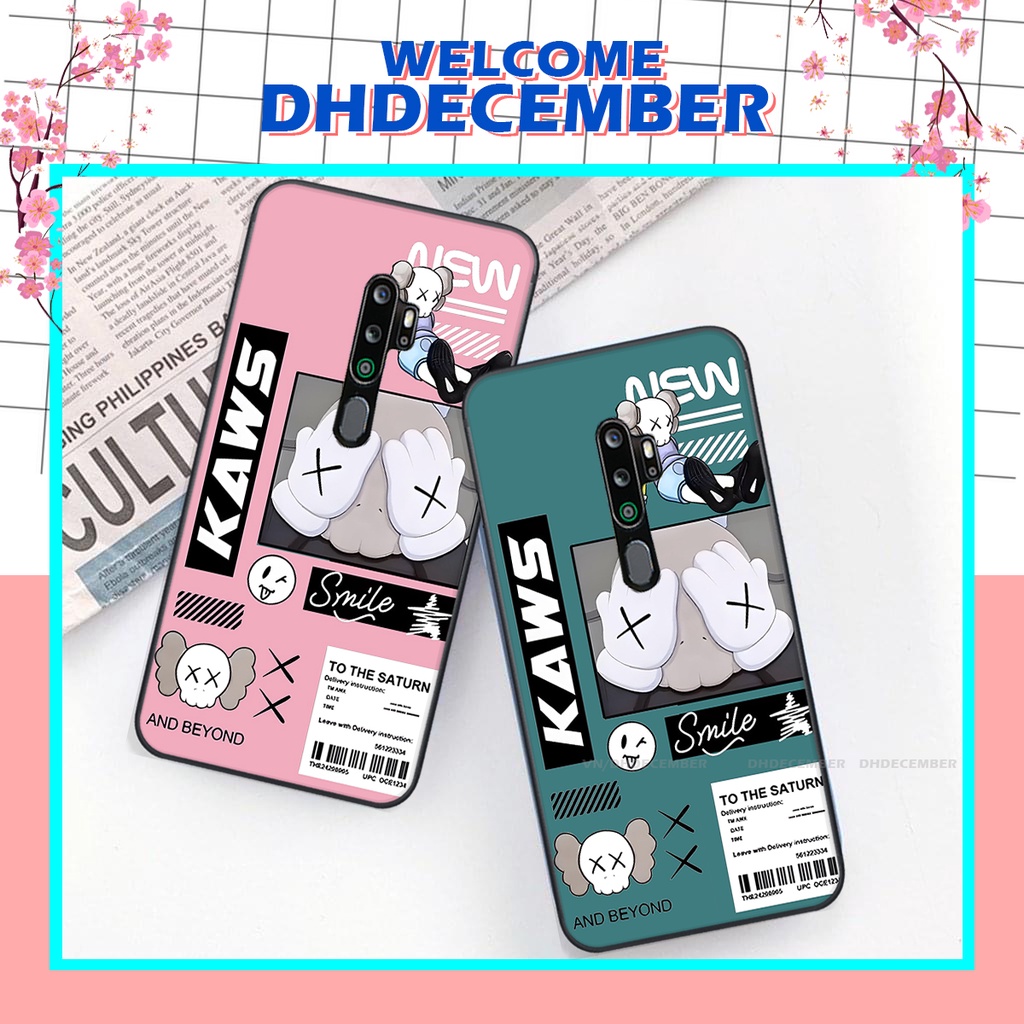 Ốp lưng Oppo A5 2020 / A9 2020 in hình gấu K@ws, gấu nâu, dor@emon RẺ- ĐẸP- BỀN