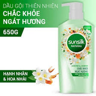 Dầu gội Sunsilk Natural Almond and Jasmine chắc khoẻ ngát hương 650g