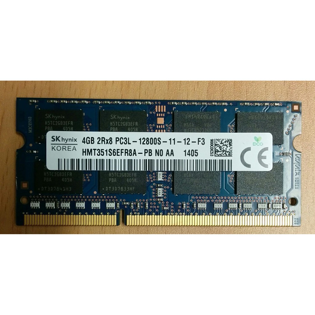 Ram laptop 4GB PC3L - 12800s DDRAM3 Bus 1600 tháo máy chính hãng | BigBuy360 - bigbuy360.vn