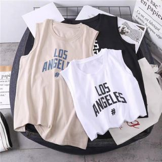 ÁO GYM TANK TOP UNISEX NAM NỮ 100% COTTON CHỮ LOS ANGELES