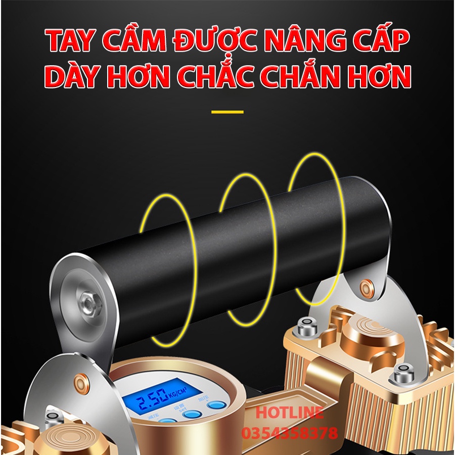Bơm lốp ô tô xe hơi điện tử thông minh Tự Ngắt Khi Đầy , Công Suất Lớn 2 xi lanh, Bơm Nhanh