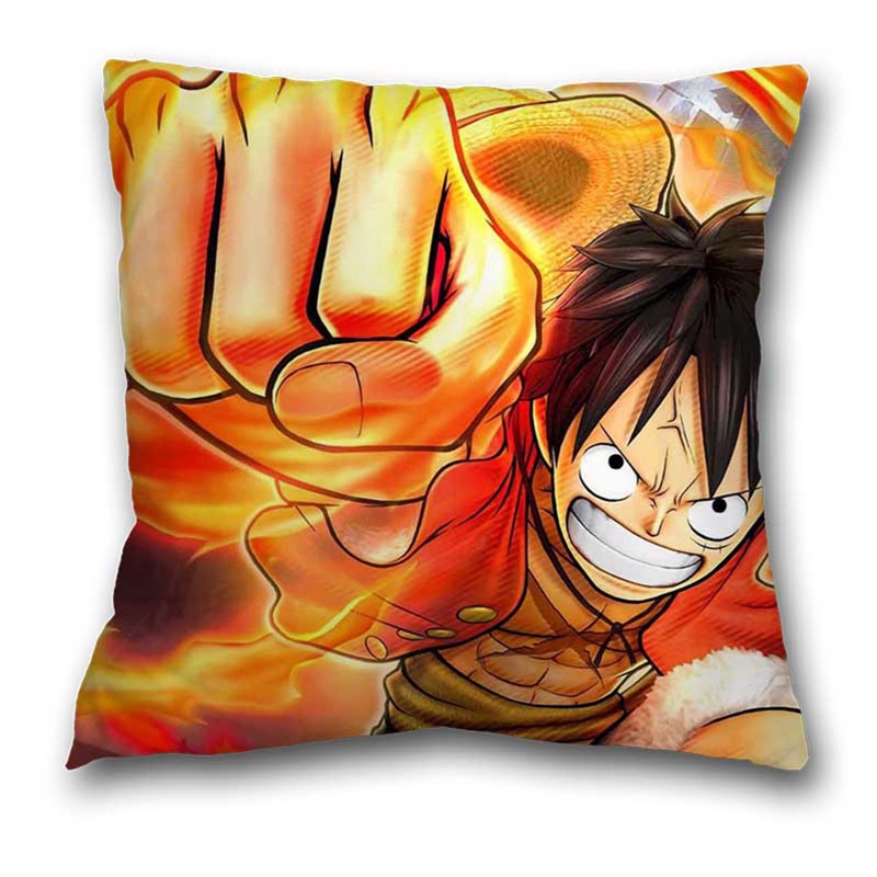 Gối Tựa Lưng In Hoạt Hình One Piece Dễ Thương Chuyên Dùng Cho Ghế Sofa / Xe Hơi