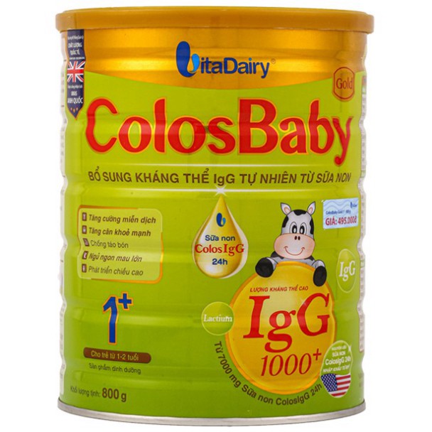 [Freeship] Sữa ColosBaby 1 800g (Cho trẻ 1-2 tuổi) _Hàng mới,có sẵn