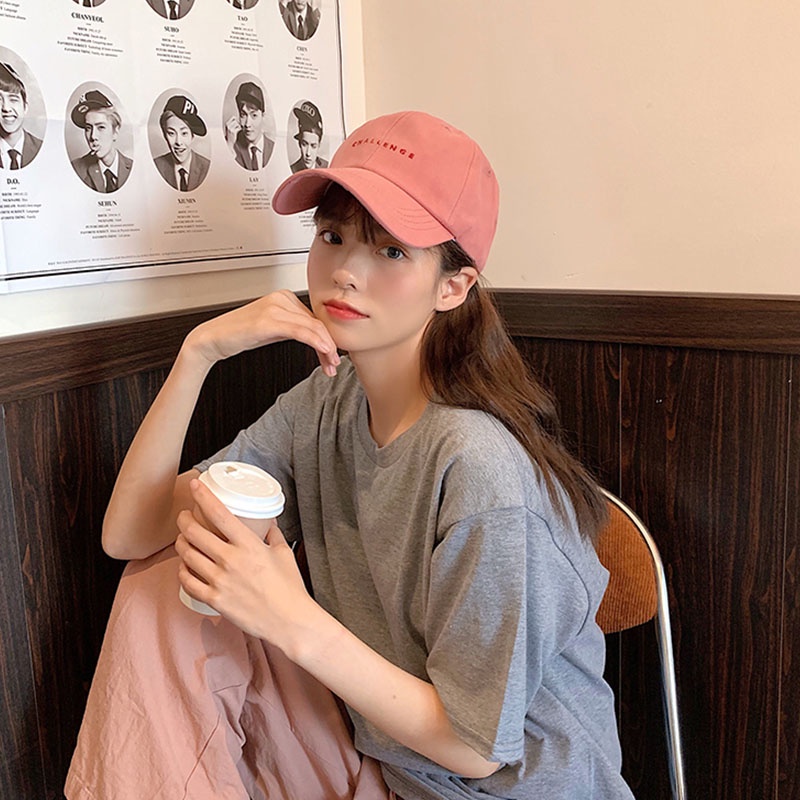 Mũ Lưỡi Trai Thêu Chữ Challenge Thời Trang Cho Nam Nữ