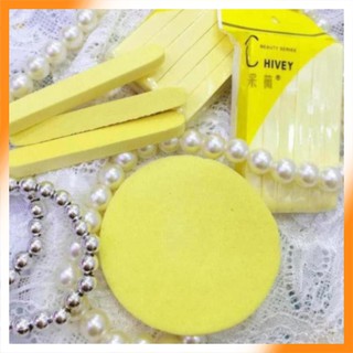 Hàng hot -  Bông Nở Rửa Mặt Bọt Biển Chivey Nhật Bản