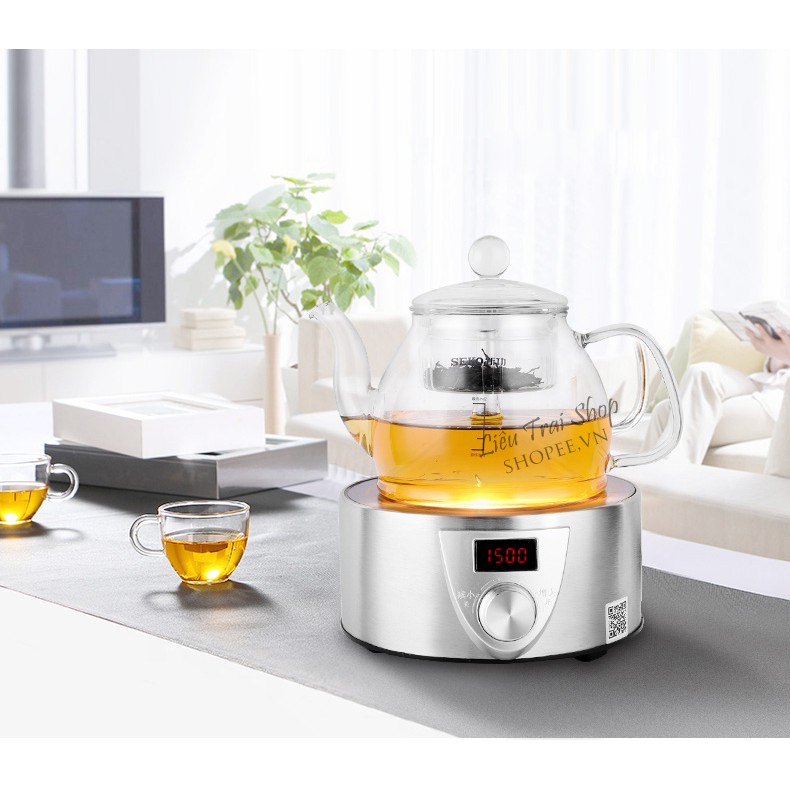 Bếp điện hồng ngoại mini nhỏ gọn dùng pha trà cà phê cafe Moka bialetti Q9A