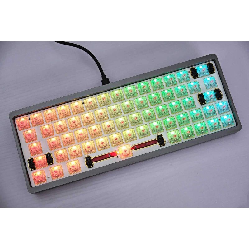 Kit bàn phím cơ Ajazz A064 3 mode kết nối vỏ nhôm CNC