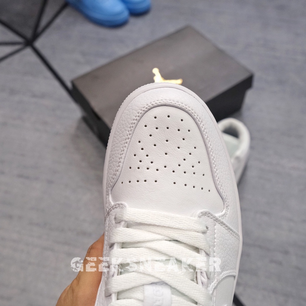 [Geeksneaker] Giày Thể Thao | Sneaker cổ thấp - Jordan 1 Low All WHITE