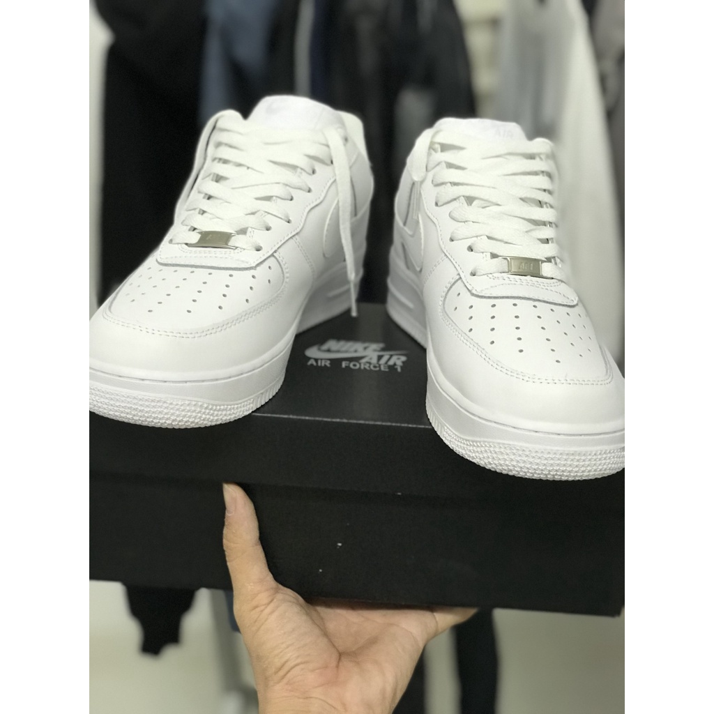 Giày Thể Thao AF1 Trắng Full, Giày sneaker Force Trắng Nam Nữ cực hot dễ phối đồ đủ box bill