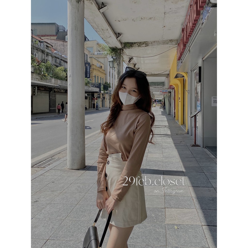 [Ảnh thật/Video] Áo giữ nhiệt lót lông cổ 3 phân - 29feb.closet