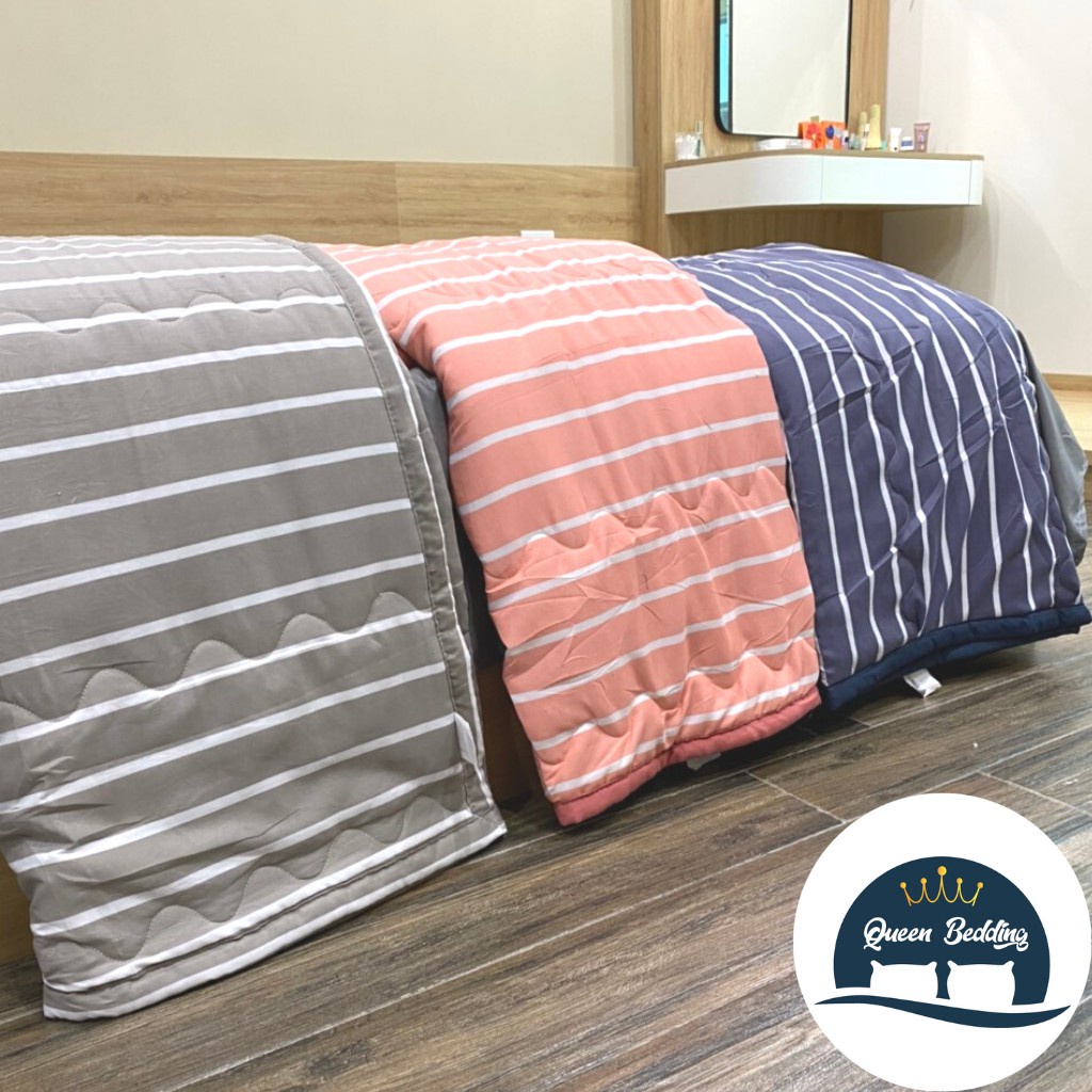 Chăn Hè Thu Cotton Kẻ Sọc Muji Hàng Xuất Nhật