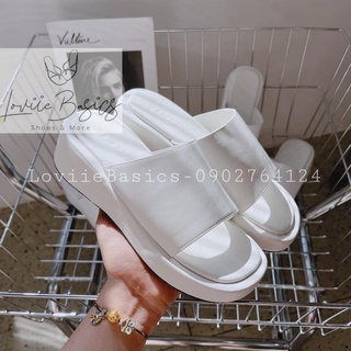 DÉP XUỒNG NỮ LOVIIE BASICS - GIÀY BÁNH MÌ ĐẾ 3 PHÂN QUAI NGANG DA MỀM D211013