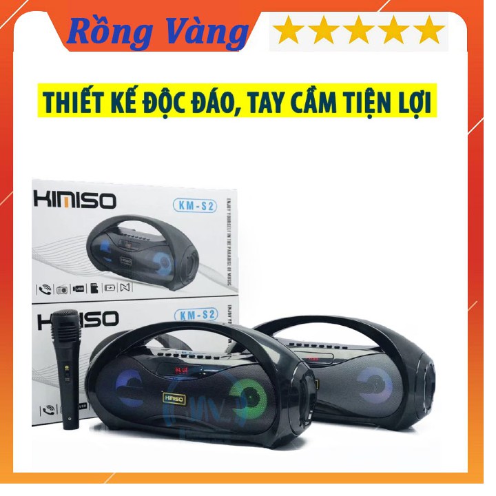 Loa karaoke KM S1-S2 mini Tặng kèm mic, âm thanh cực chuẩn