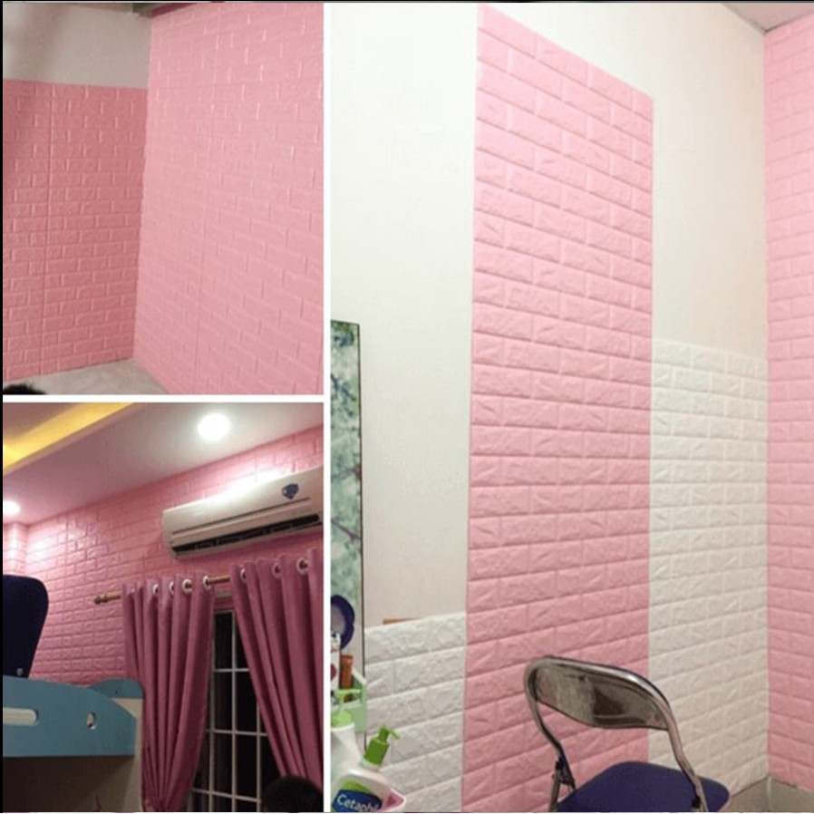 Xốp Dán Tường 3D Khổ 70x77CM Chống Ẩm Giá Rẻ