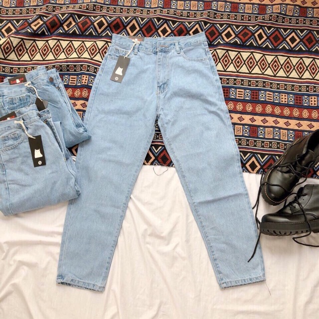 Baggy Jean Lưng Cao Trơn ( Hình Thật Ảnh Cuối) | BigBuy360 - bigbuy360.vn