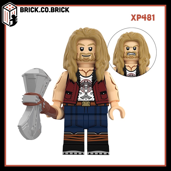 Thần Sấm Thor Love and Thunder Tình Yêu và Sấm Sét Đồ chơi Lắp ráp Nhân vật Thor 4 Jane Foster Zeus Korg Gorr KT1062