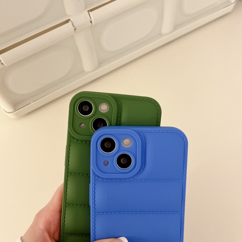 For iPhone 14 13 12 11 Pro Max X Xr Xs Max SE2020 8 7 Plus Ốp Điện Thoại Mềm Họa Tiết Áo Khoác Phao Cho