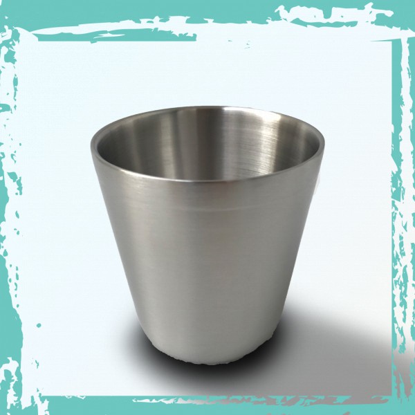 Ly Inox 2 lớp Xuất Hàn Việt Nam 200ml - Chính Hãng 7*7cm