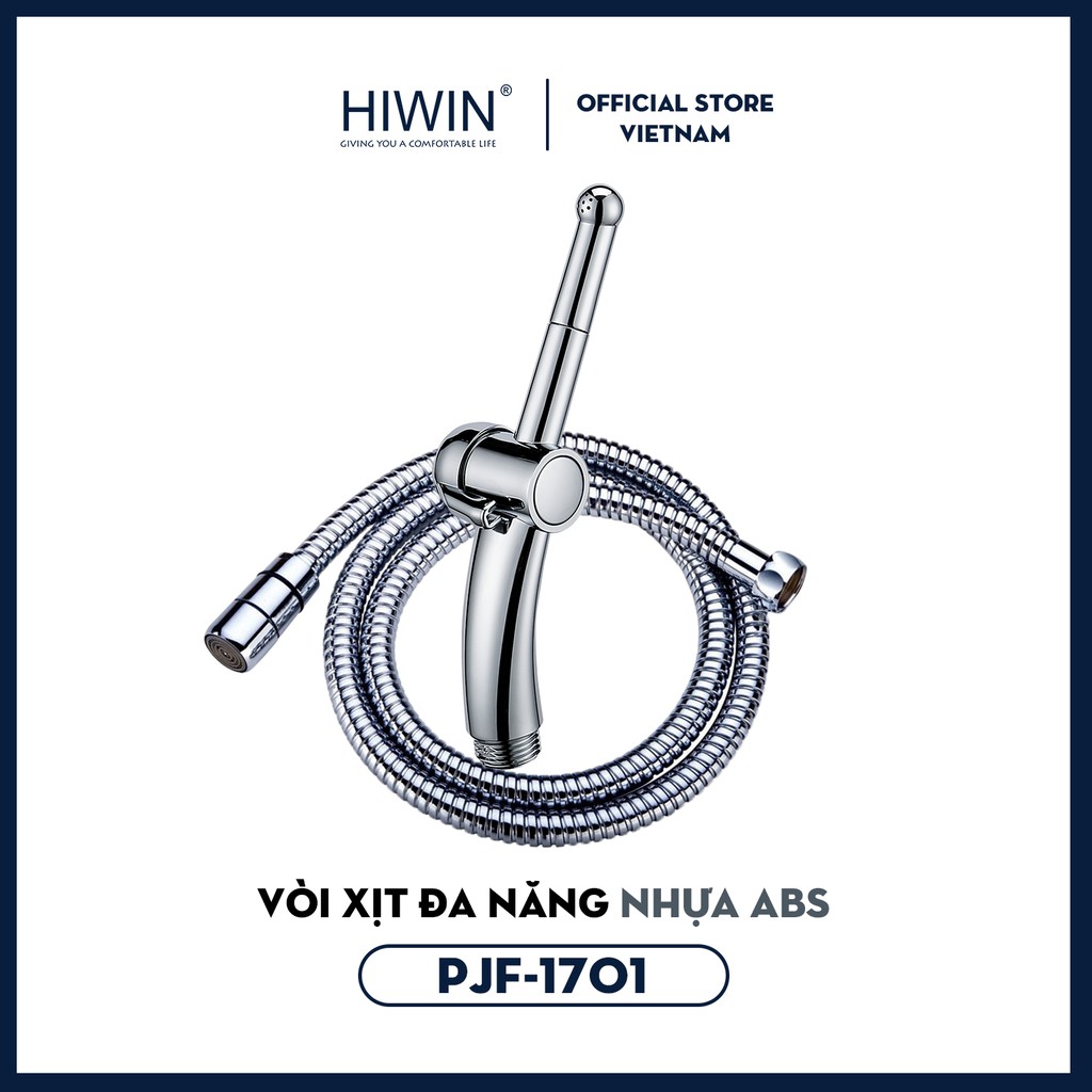 Bộ vòi xịt đa năng nhựa ABS mặt gương cao cấp Hiwin PJF-1701