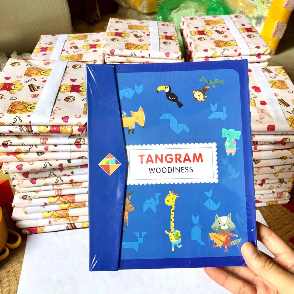 Đồ Chơi Gỗ Ghép Hình Cho Bé Tangram - Phát Triển Khả Năng Tư Duy Cho Bé