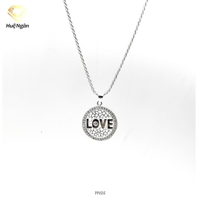 Dây chuyền bạc Ý 925 Huệ Ngân - LOVE PP1515