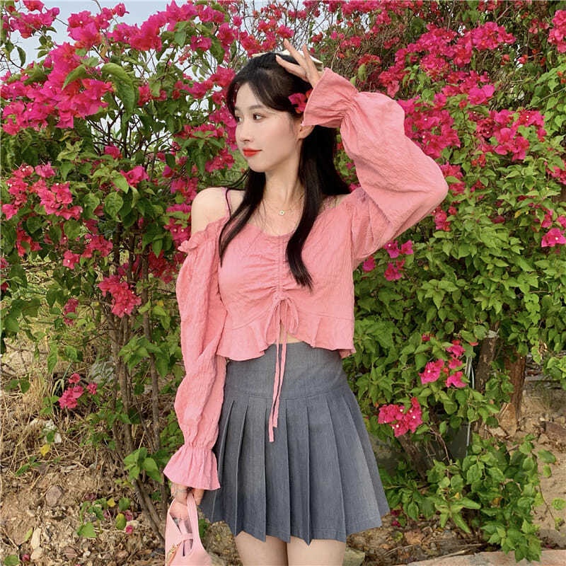 Áo Sơ Mi Tay Dài Dáng Ôm Thiết Kế Mới Cho Nữ