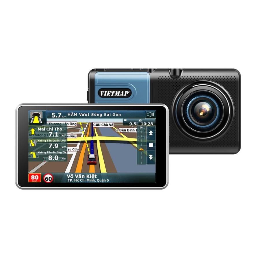 VIETMAP A50 - Camera Hành Trình Ô Tô Trước Sau + Dẫn Đường GPS + Thẻ 32GB