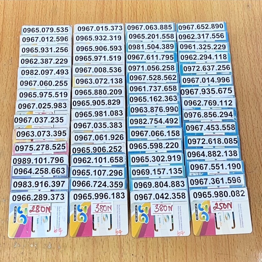 SIM VIETTEL 10 SỐ SỐ ĐẸP GIÁ RẺ NGHE GỌI BÌNH THƯỜNG MUA GÓI 4G PHỤC VỤ CV KHÁC NHAU