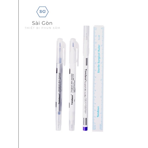 Bút định hình xanh dùng trong phun xăm