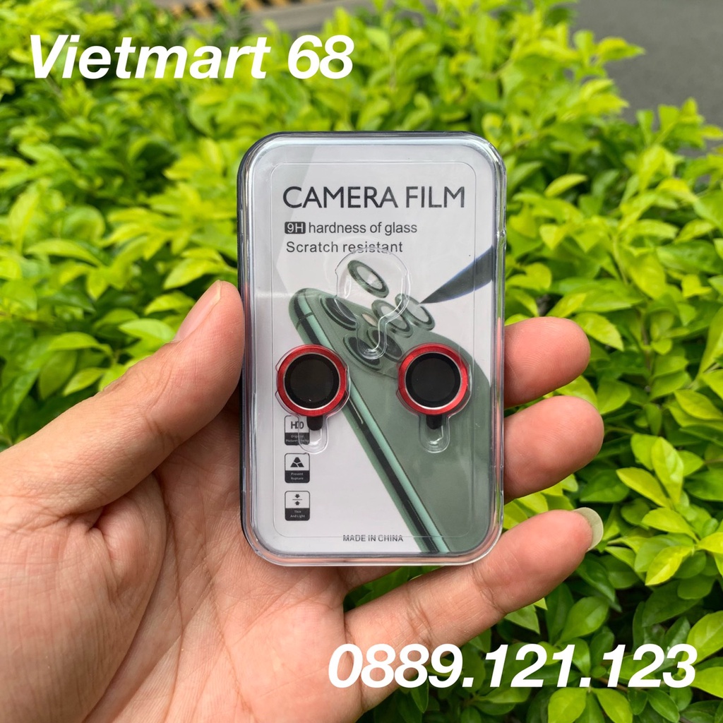 Bộ dán bảo vệ camera iP 13, 13Mini, 13Pro, 13ProMax, Hạn chế bụi và chày xước mắt camera, Hộp Nhựa New