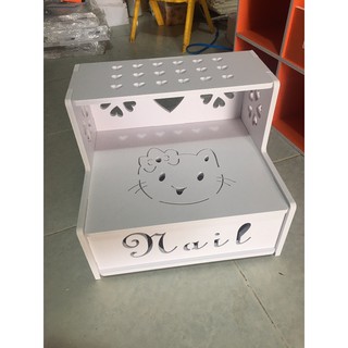 Kệ chân nail hình mặt cười Hello Kitty