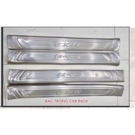 ỐP BẬC TRONG INOX THEO XE MAZDA CX8 2019 - 2021