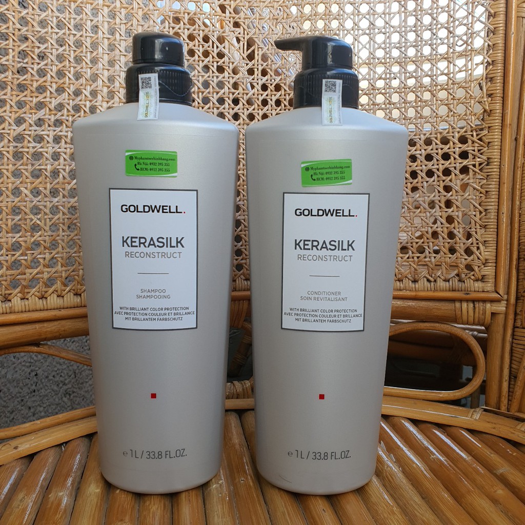 DẦU GỘI XẢ GOLDWELL SIÊU PHỤC HỒI KERASILK RECONSTRUCT 1000ML