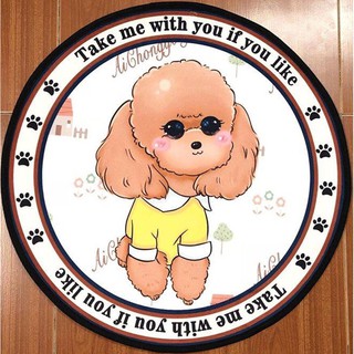 tấm lót tròn dùng để nằm hình pet cho thú cưng kích thước 60cm