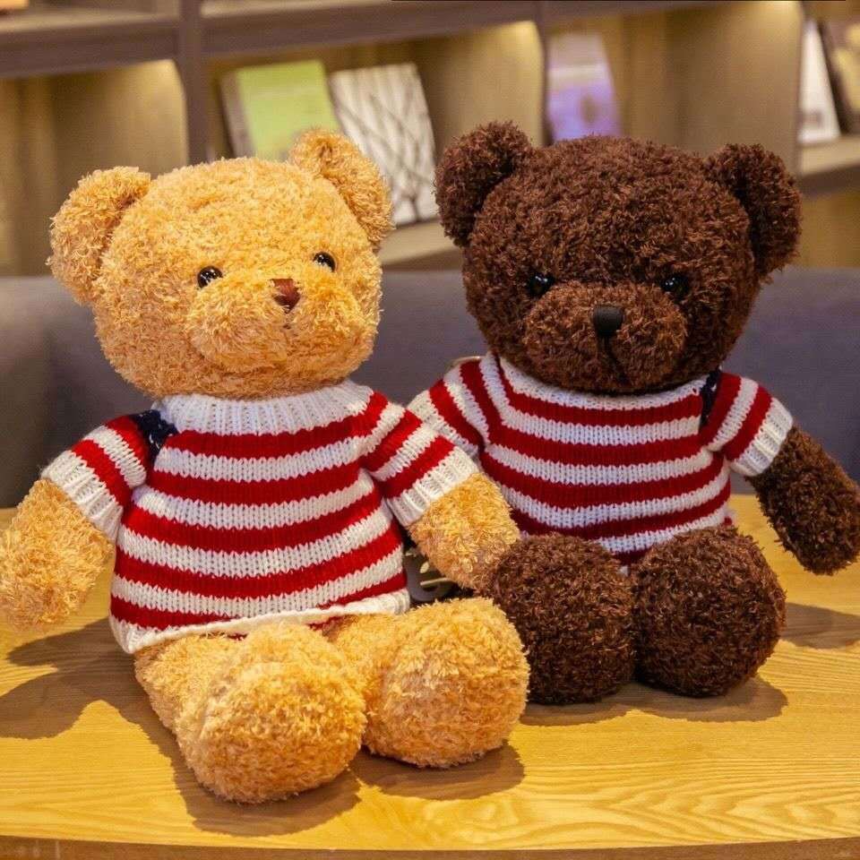 Phiên bản Hàn Quốc gấu bông dễ thương quà sinh nhật cặp đôi búp bê bé gái gối mềm như sang trọng