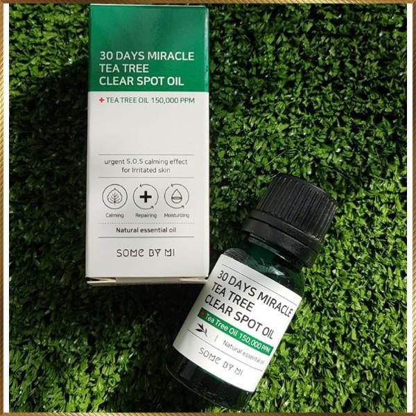 Tinh dầu tràm trà cho da mụn Some By Mi 30 Days Miracle Tea Tree Clear Spot Oil 10ml SMT5