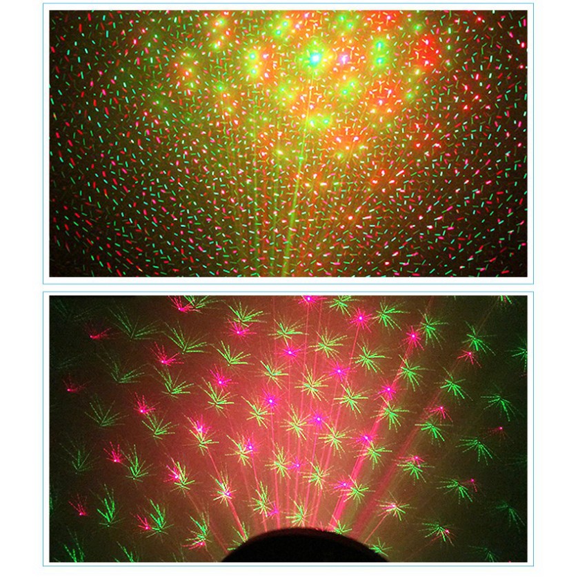 Đèn chiếu sao laser 2 lỗ chống nước dùng để trang trí NOEL TẾT - Hàng nhập khẩu