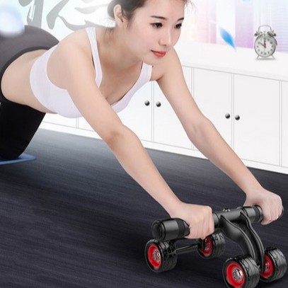 [LOẠI 1][SALE CỰC SỐC] Con Lăn Tập Bụng 4 Bánh ( AB ROLLER AND PUSH UP BAR)