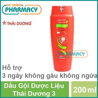 Dầu gội dược liệu Thái Dương 3 (Chai 200ml)