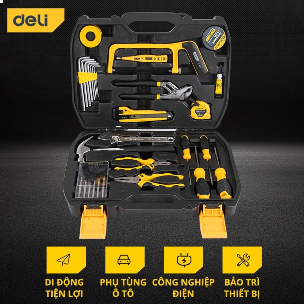 [LIFEDL157] Bộ Dụng Cụ Sửa Chữa Deli 30 Chi Tiết Đa Năng - Chất Liệu Cao Cấp - Sử Dụng Nhiều Mục Đích - DL5964 .