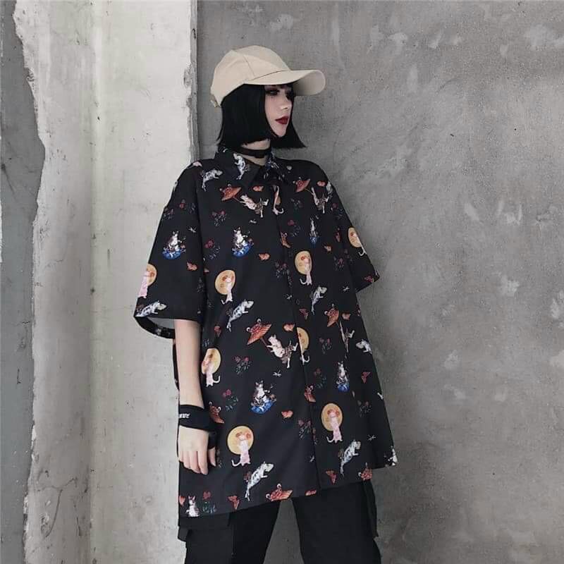 [Mã FAMAYMA2 giảm 10K đơn 50K] Áo sơ mi nam nữ cặp đôi thời trang UNISEX họa tiết đẹp chất lụa mềm mịn | BigBuy360 - bigbuy360.vn