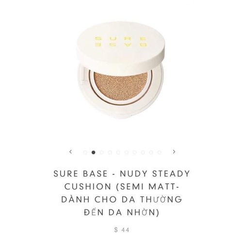 Phấn nước SURE BASE - GLAD GLOW CUSHION, NUDY STEADY CUSHION 13ml