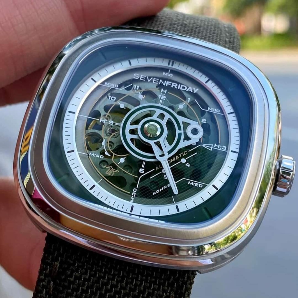 Đồng Hồ Nam  - Automatic - Hộp Gỗ, Sách, Thẻ Bảo Hành 2 năm , Khăn, Dây Cao Su Cao Cấp Tặng Kèm