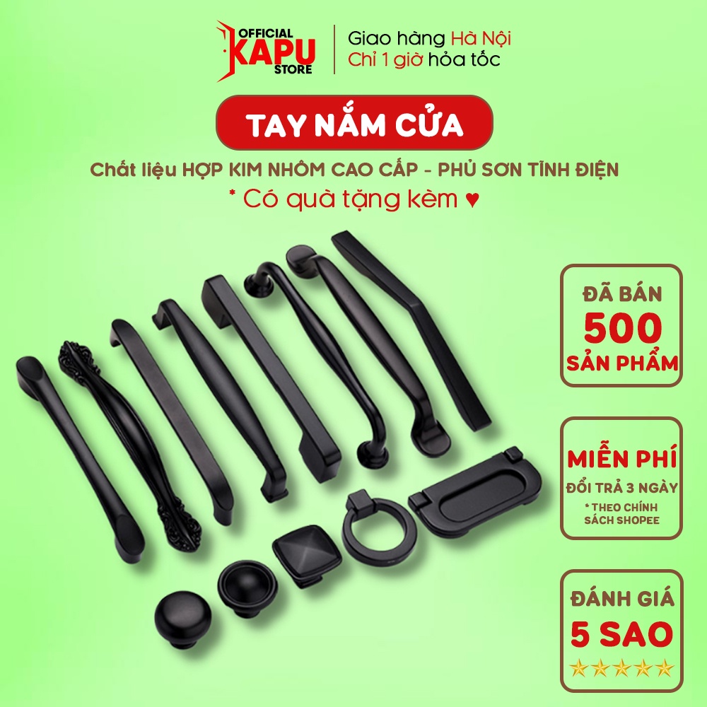 Tay nắm cửa tủ và ngăn kéo bằng hợp kim nhôm nhiều mẫu mã - Phụ kiện cửa KAPU